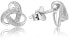 Фото #1 товара Silver knot earrings AGUP1190