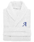 Фото #2 товара 100% Turkish Cotton Personalized Unisex Herringbone Bath Robe - White