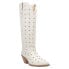 Dingo Broadway Bunny Studded Snip Toe Cowboy Womens White Casual Boots DI155-10