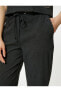 Фото #9 товара Klasik Kumaş Pantolon Cep Detaylı Dar Paça Yüksek Bel