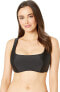 Фото #1 товара Lole 187772 Womens Maili D-Cup Bralette Top Swimwear Solid Black Size Small