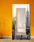 Фото #4 товара 'My N.Y.' Rectangular On Free Floating Printed Tempered Art Glass Beveled Mirror, 72" x 36"