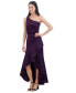 ფოტო #3 პროდუქტის Women's One-Shoulder High-Low Hem Sleeveless Gown