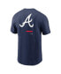 Фото #4 товара Men's Navy Atlanta Braves Over the Shoulder T-shirt