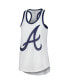 Фото #2 товара Women's White Atlanta Braves Tater Tank Top