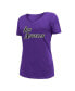 Фото #3 товара Women's Purple Los Angeles Lakers 2022/23 City Edition V-Neck T-shirt