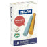 MILAN Blister Pack 2 Boxes 10 Non Dust Calcium Carbonate Coloured Chalks