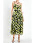 Фото #1 товара Women's Front Cut out Floral Maxi Dress