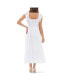 ფოტო #3 პროდუქტის Hail Spot Smocked Dress White