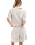 Фото #4 товара Pieces broderie shorts co-ord in cream