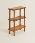 Acacia wood shelving unit