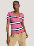 Фото #1 товара Favorite Stripe V-Neck T-Shirt