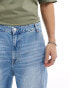 Bershka skater fit jeans in light washed blue