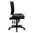 Фото #1 товара Mid-Back Black Leather Multifunction Ergonomic Swivel Task Chair