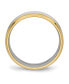 Stainless Steel Polished Yellow IP-plated 6mm Grooved Band Ring