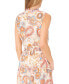 ფოტო #4 პროდუქტის Women's Printed Tie-Neck Sleeveless Maxi Dress