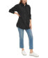 Фото #4 товара Women's Cotton Oversized Denim Overshirt Jacket