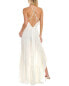 Фото #2 товара Ramy Brook Sophia Silk-Blend Maxi Dress Women's White Xxs