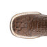 Фото #7 товара Ferrini Stampede Embroidery Crocodile Square Toe Cowboy Womens Brown Dress Boot