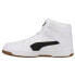 Фото #3 товара Puma Rebound Layup High Top Mens White Sneakers Casual Shoes 369573-24