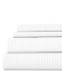 Фото #1 товара Expressed In Embossed by The Home Collection Striped 3 Piece Bed Sheet Set, Twin