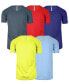 ფოტო #24 პროდუქტის Men's Short Sleeve Moisture-Wicking Quick Dry Performance Crew Neck Tee -5 Pack