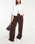 Фото #4 товара ASOS DESIGN cord slouchy dad trouser in brown