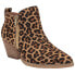 Фото #2 товара Volatile Gracemont Leopard Pointed Toe Zippered Booties Womens Brown Casual Boot