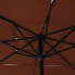 Фото #8 товара Садовый зонт vidaXL Sonnenschirm 3-слойный с мастом из порошкового алюминия - Терракота-красный