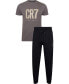 Фото #1 товара Men's Cotton Loungewear Top and Pant Set