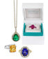 ფოტო #2 პროდუქტის EFFY® Limited Edition Emerald (4-1/4 ct. t.w.) & Diamond (1/3 ct. t.w.) Pear Halo 18" Pendant in 14k Gold