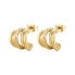 Фото #1 товара Amy BAY22 modern gold plated earrings