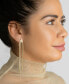 ფოტო #4 პროდუქტის 14K Gold-Plated Multi-Strand Slinky Drop Earrings