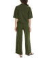 Фото #2 товара Anna Kay Savanna Silk-Blend Top & Pant Set Women's Green S