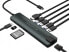 Conceptronic DONN 9-in-1 Multifunctional USB Hub Adapter - USB 3.2 Gen 1 (3.1 Gen 1) Type-C - 60 W - Black - Silver - MicroSD (TransFlash) - SD - SDHC - SDXC - HDMI - RJ-45 - USB 3.2 Gen 1 (3.1 Gen 1) Type-A - USB 3.2 Gen 1 (3.1 Gen 1) Type-C - Aluminium