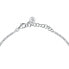 Tesori SAIW133 Shimmering Silver Bracelet with Zircons