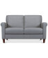 Фото #3 товара Kared 60" Roll Arm Leather Loveseat, Created for Macy's