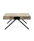 Industrial Mango Wood Coffee Table With V-Shaped Legs