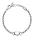 Delicate steel bracelet with a heart Drops SCZ1260