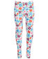 ფოტო #1 პროდუქტის Girls Tossed Bouquet Printed Leggings, Created for Macy's