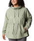 ფოტო #1 პროდუქტის Plus Size Lillian Ridge Rain Jacket