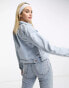 New Look denim jacket in light blue wash BLAU, 34 - фото #2