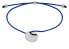 Cord bracelet Anchor blue/steel