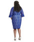 Фото #11 товара Women's Lace 3/4-Sleeve Sheath Dress