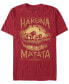 Фото #1 товара Disney Men's The Lion King Live Action Hakuna Matata Short Sleeve T-Shirt