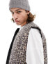 Фото #3 товара AllSaints Underground reversible gilet in leopard print