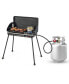 2-in-1 Propane Grill 2 Burner Camping Gas Stove Portable