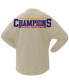 ფოტო #2 პროდუქტის Women's Cream Texas Rangers 2023 World Series Champions Sparkle Long Sleeve T-shirt