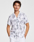 Men's Lily Bloom Regular-Fit Floral-Print Button-Down Camp Shirt, Created for Macy's