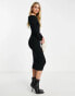 Фото #6 товара New Look Tall bardot mini dress in black